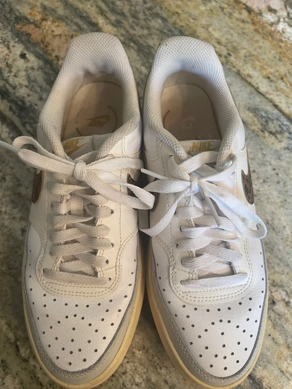 Nike Court Platform Sneakers  Vision Alta Leopard Print Size 8.5